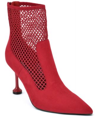 Women's Goane Fishnet Stiletto Dress Booties