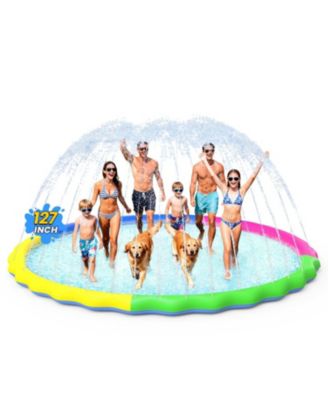 127&acirc;€ Non-slip Splash Pad Sprinkler Pool Fountain Play Mat Outdoor Summer Water Fun