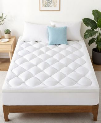 Waterproof Diamond-Quilted Ultra Plush Mattress Pad, Queen