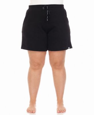 Plus Size Drawstring Lounge Shorts