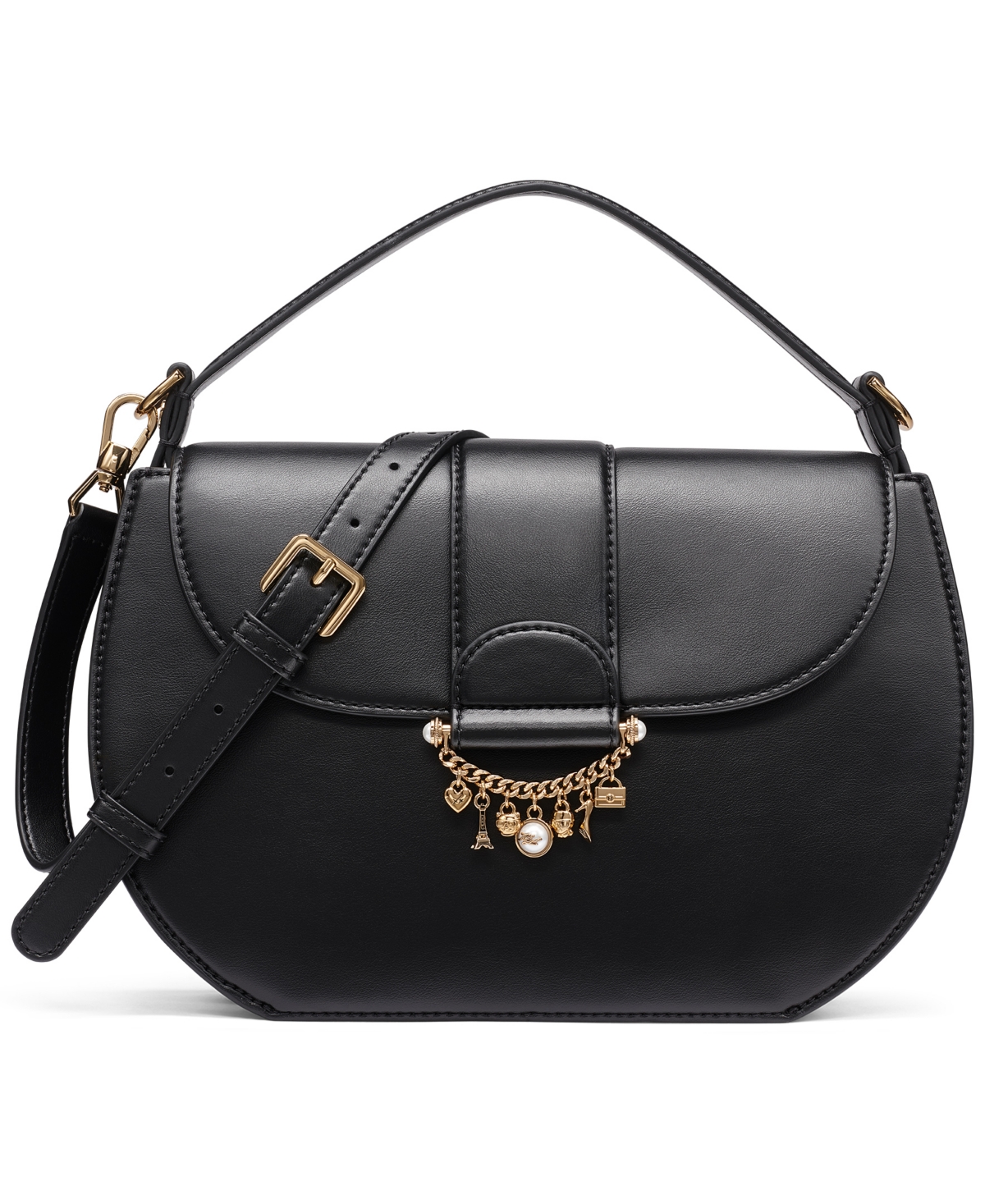 Karl Lagerfeld Paris Jocelina Leather Small Shoulder Handbag