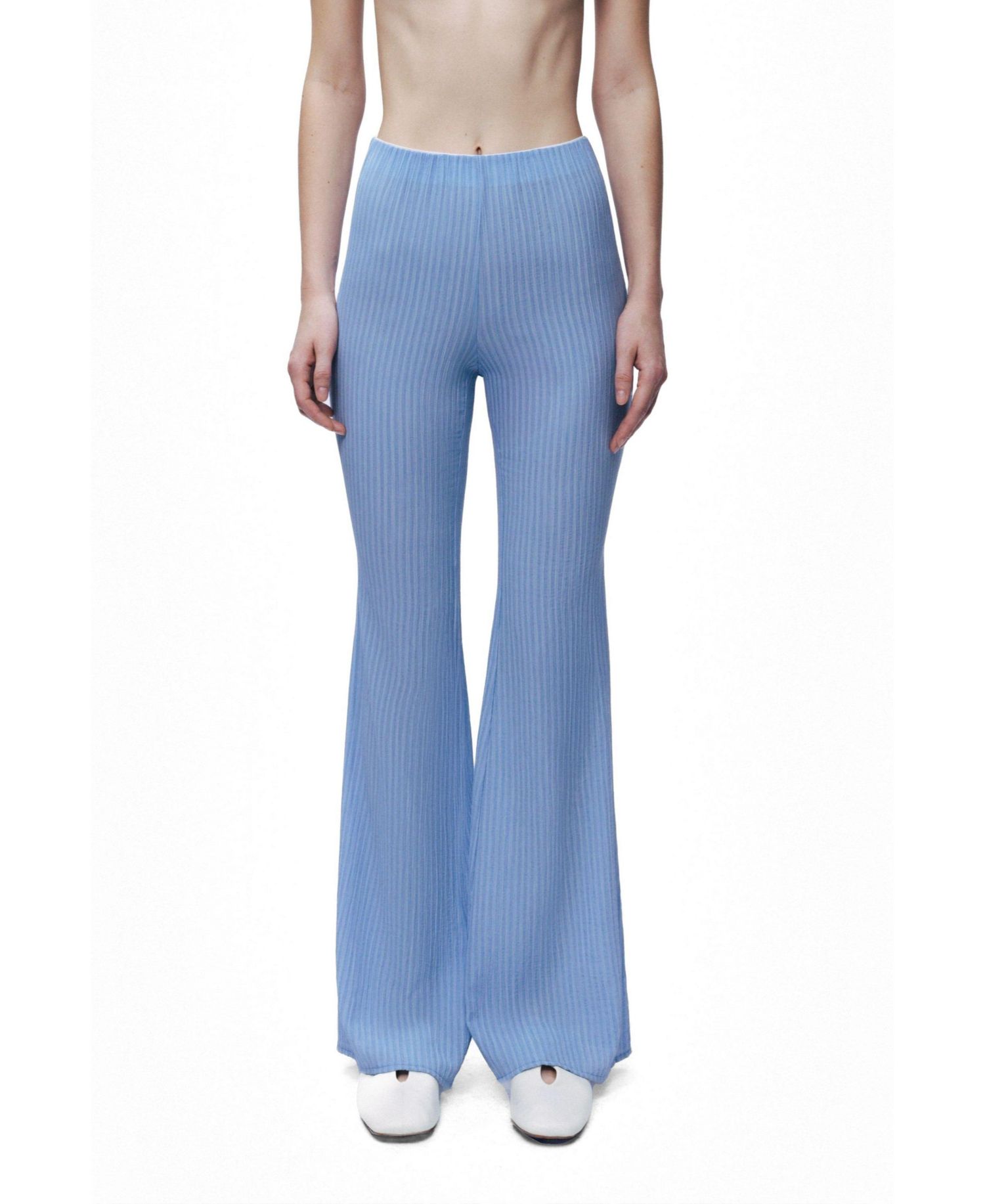 Women's High-Waist Flare Trousers