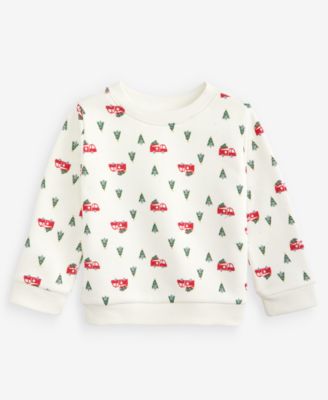 Baby Boys' Mix & Match Long-Sleeve Holiday Firetrucks Sweatshirt