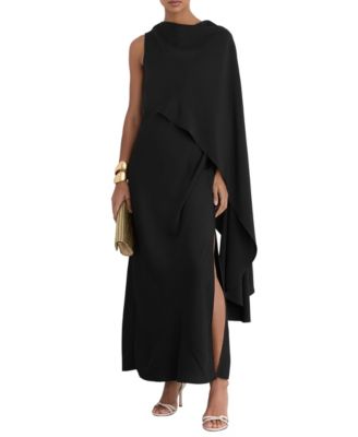 Women's Winnie One-Shoulder Cape Maxi Dress