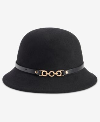 Horsebit Felt Cloche Hat