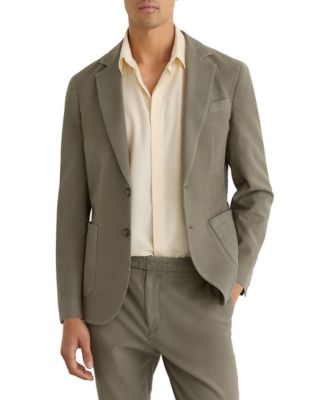 Men's Jason Two Button Notch Garment Dye Pique Blazer