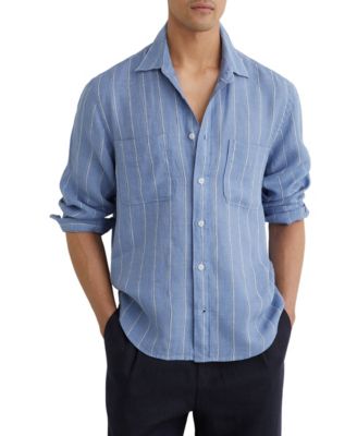 Men's Rubus Stripe Linen Shirt