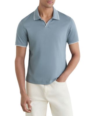 Men's Nico Airwater Cotton Tipped Open Collar Polo Shirt