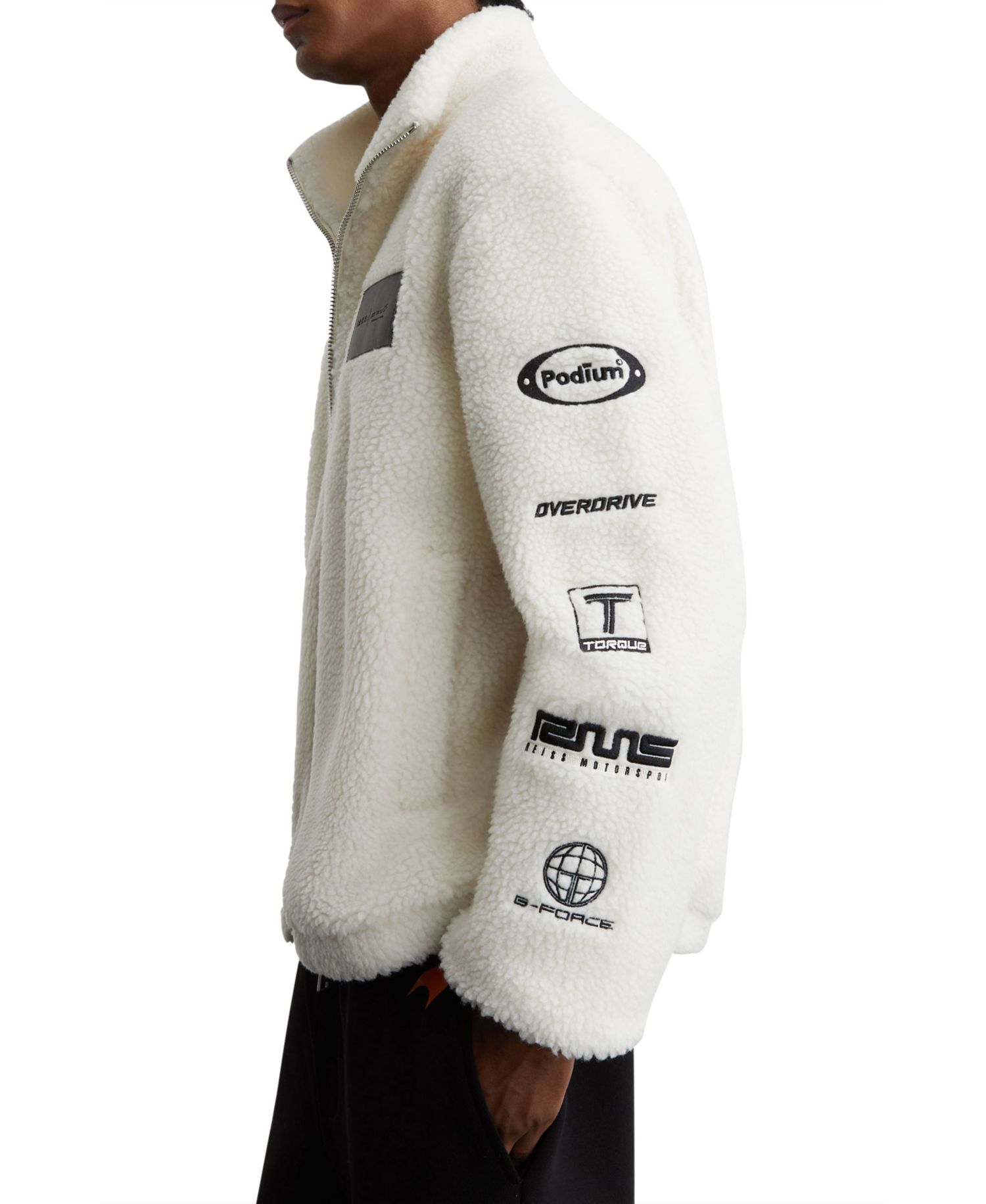 Men's Nylo Logo Embroidered Fleece Jacket