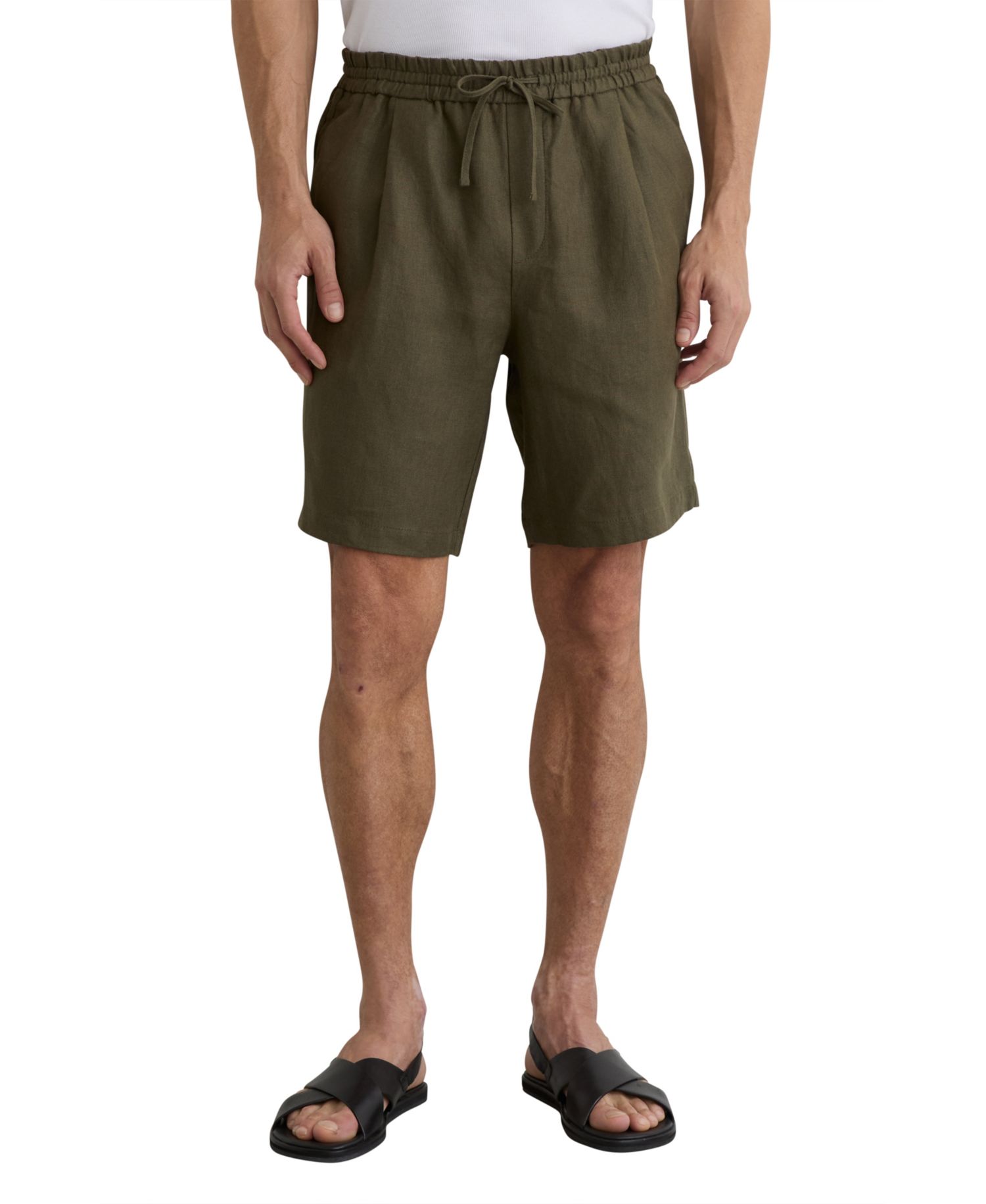 Men's Barges Shorts Linen Drawstring Shorts
