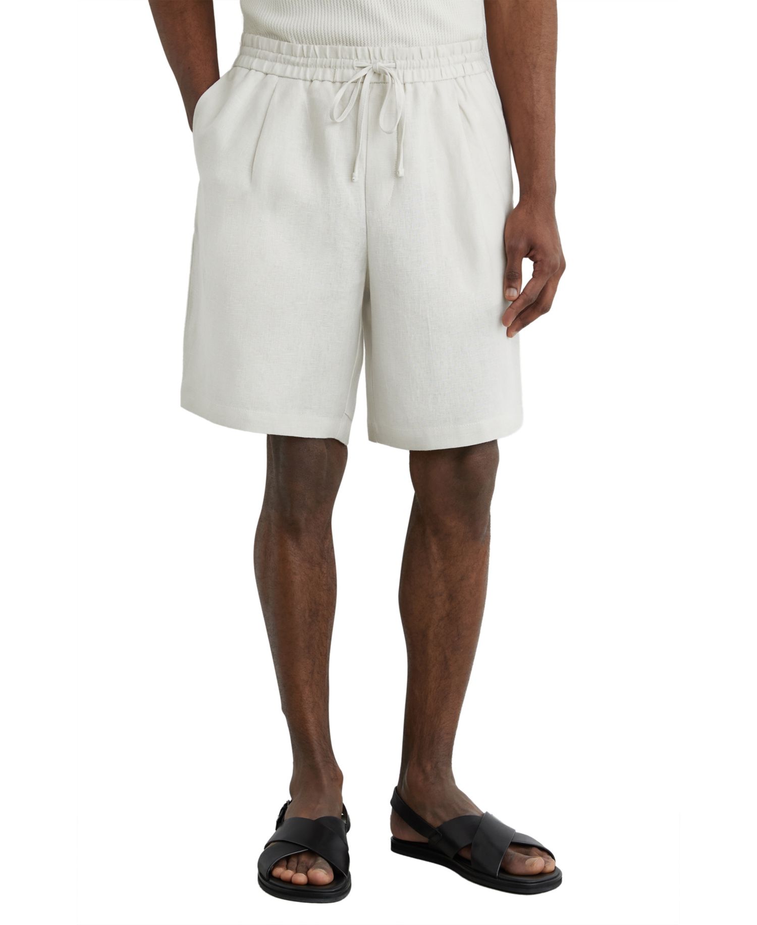 Men's Barges Shorts Linen Drawstring Shorts