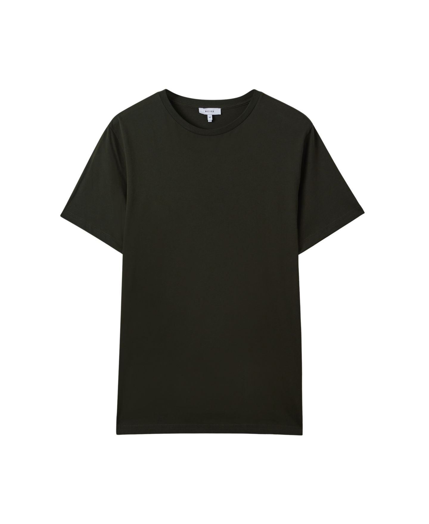 Мужская футболка REISS Bless Cotton-Blend Tailored-Fit, цвет: Синий — фото 10