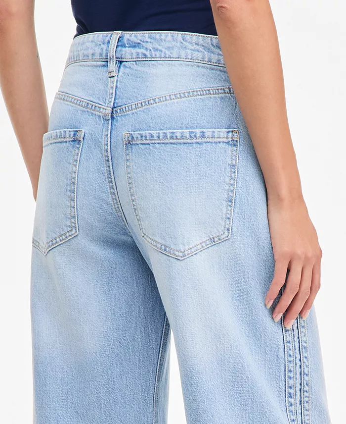 Women's Mid-Rise Side-Stripe Curve Leg Jeans - thumbnail 3