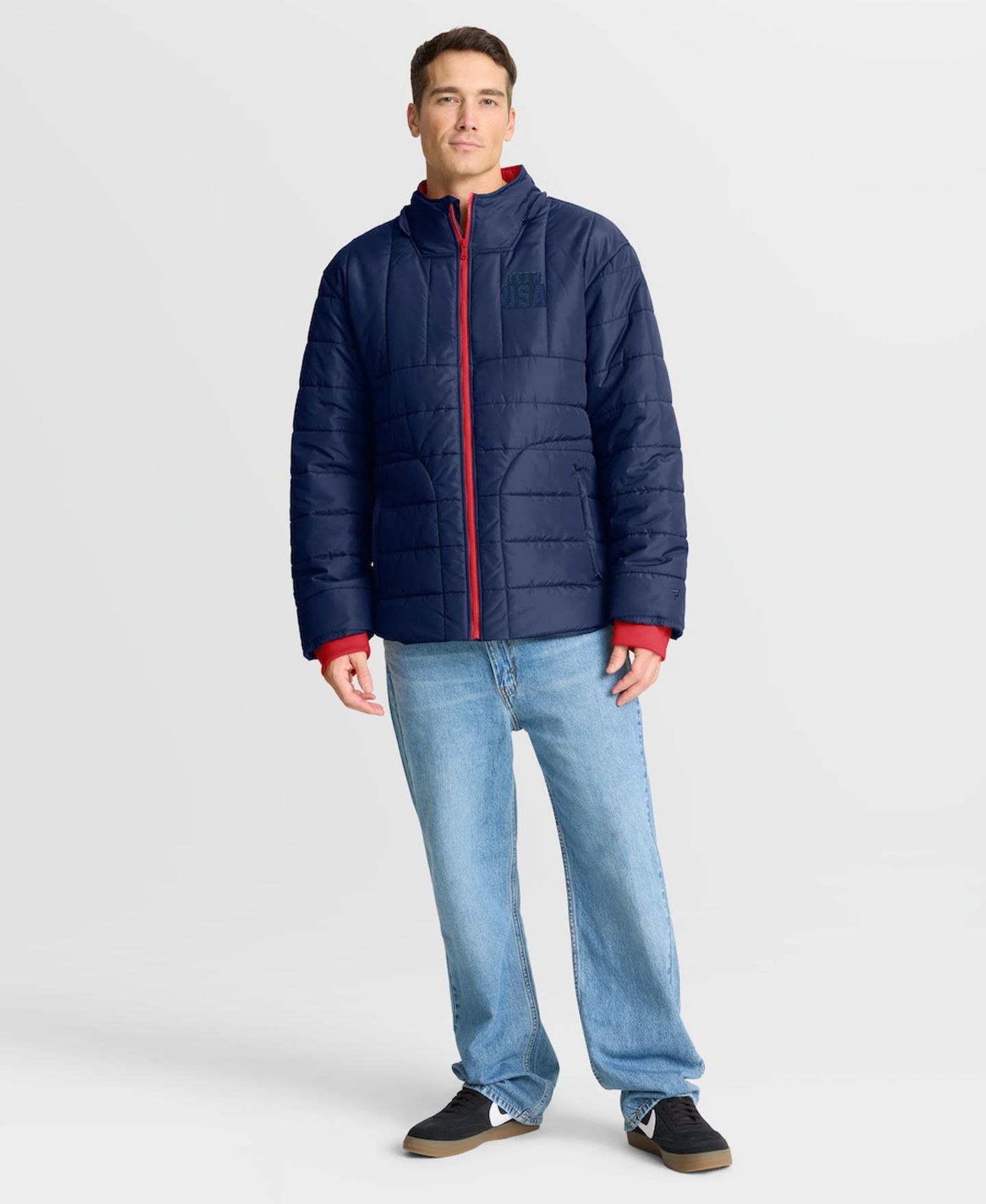 Мужская куртка Fanatics Navy Team USA Full-Zip Hooded — фото 4