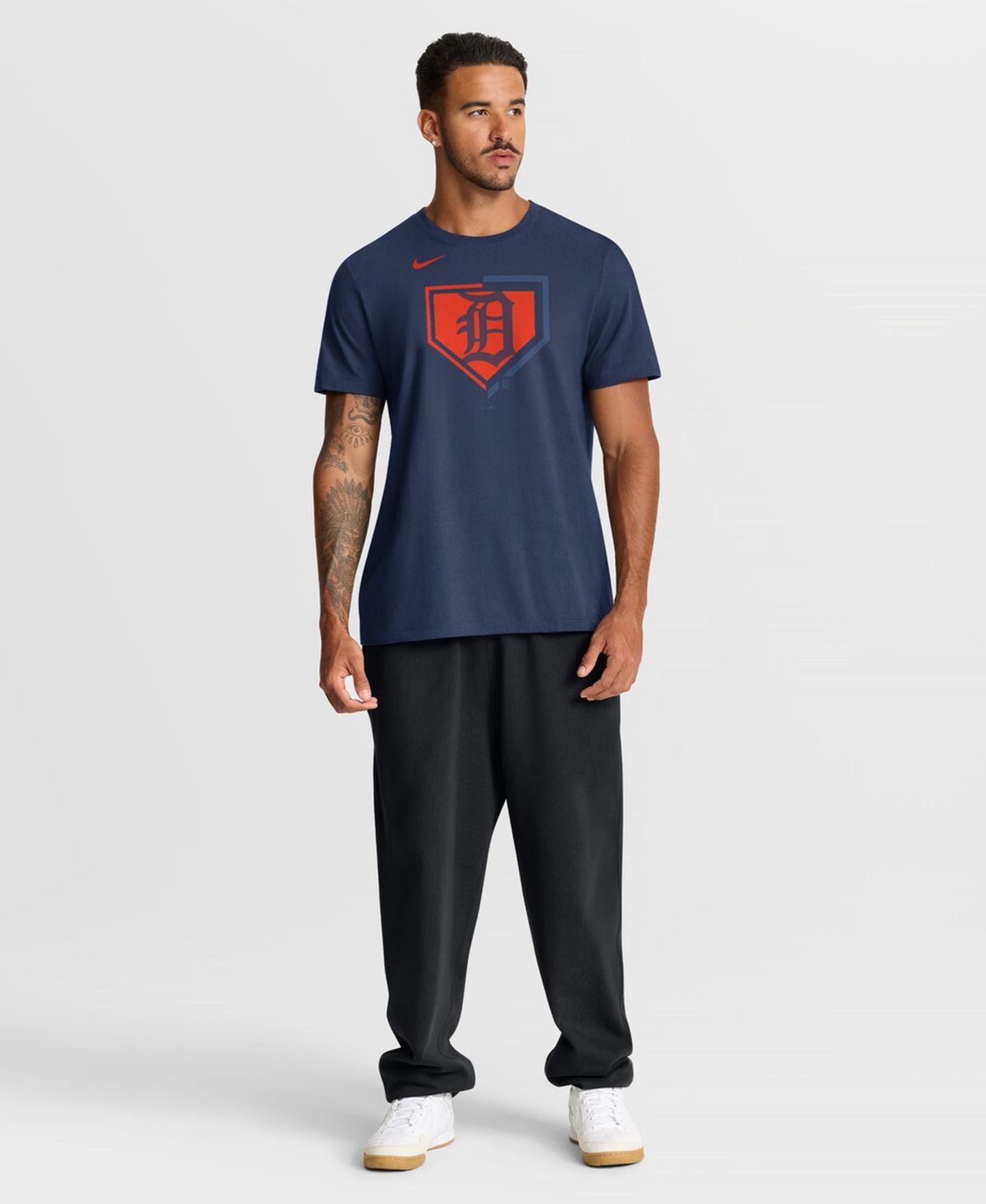 Мужская футболка Nike Navy Detroit Tigers Icon — фото 4