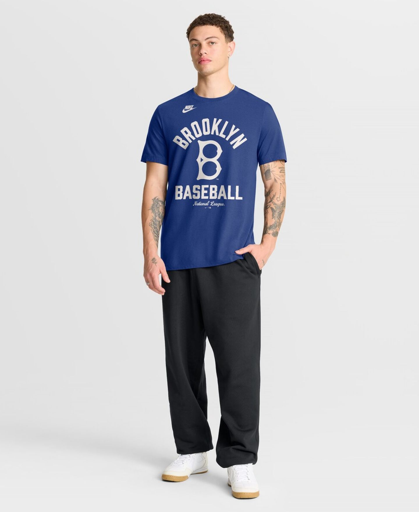 Мужская футболка Nike Royal Brooklyn Dodgers Cooperstown Collection — фото 4