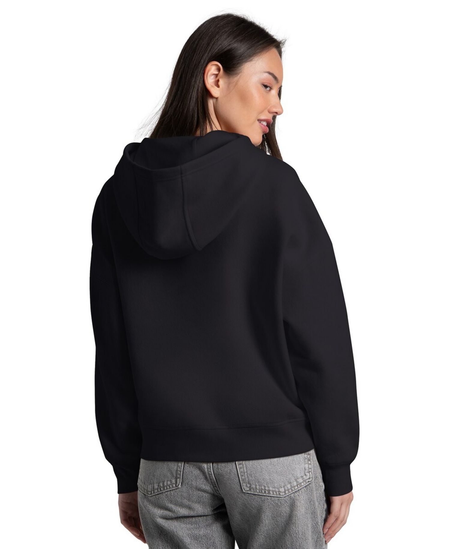 Women's Black Washington Commanders Rhinestone Relaxed Hoodie
