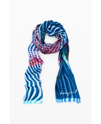 Women's Rectangular floral foulard