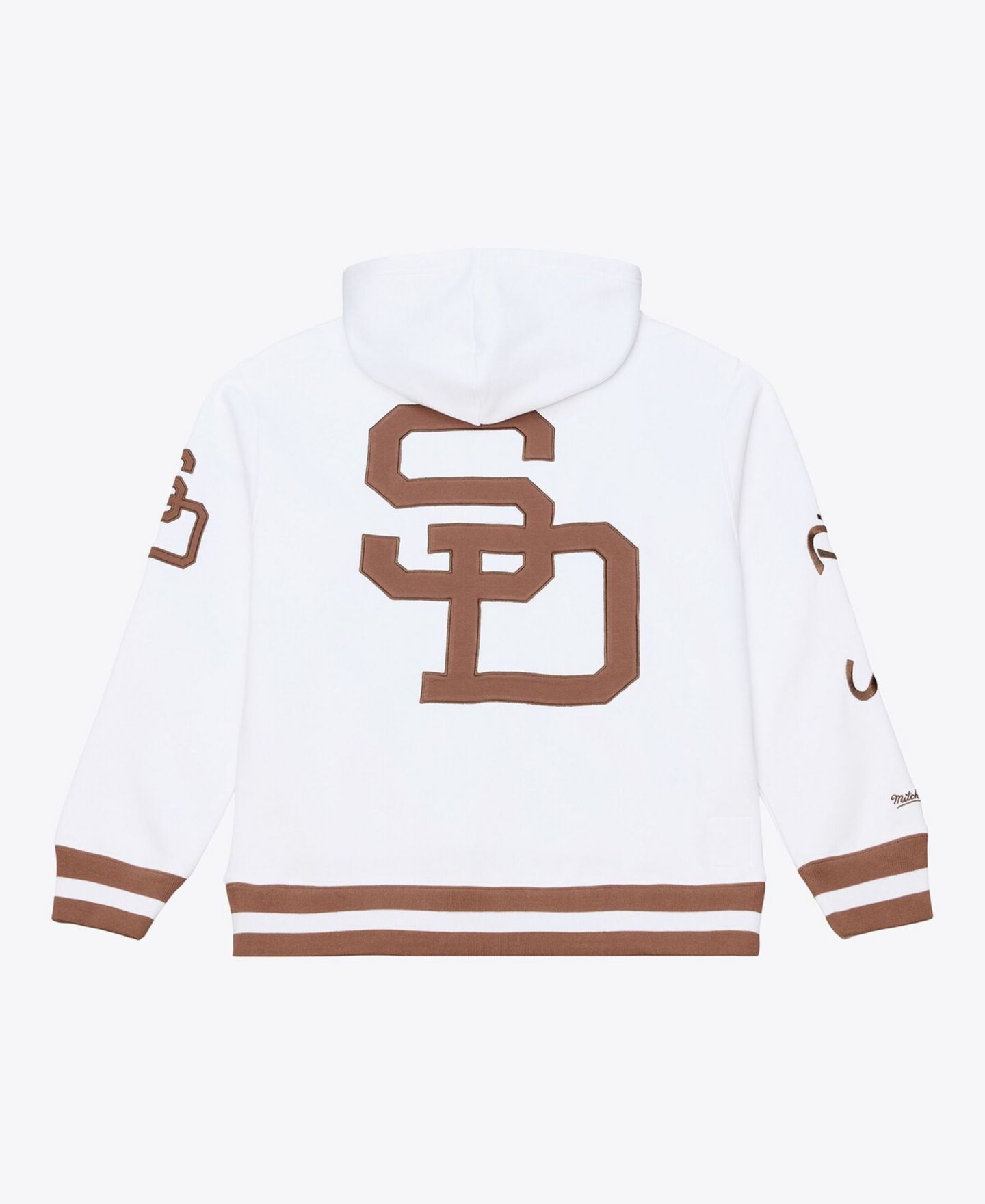 Мужское худи Mitchell & Ness White San Diego Padres Cooperstown Collection Fleece — фото 4