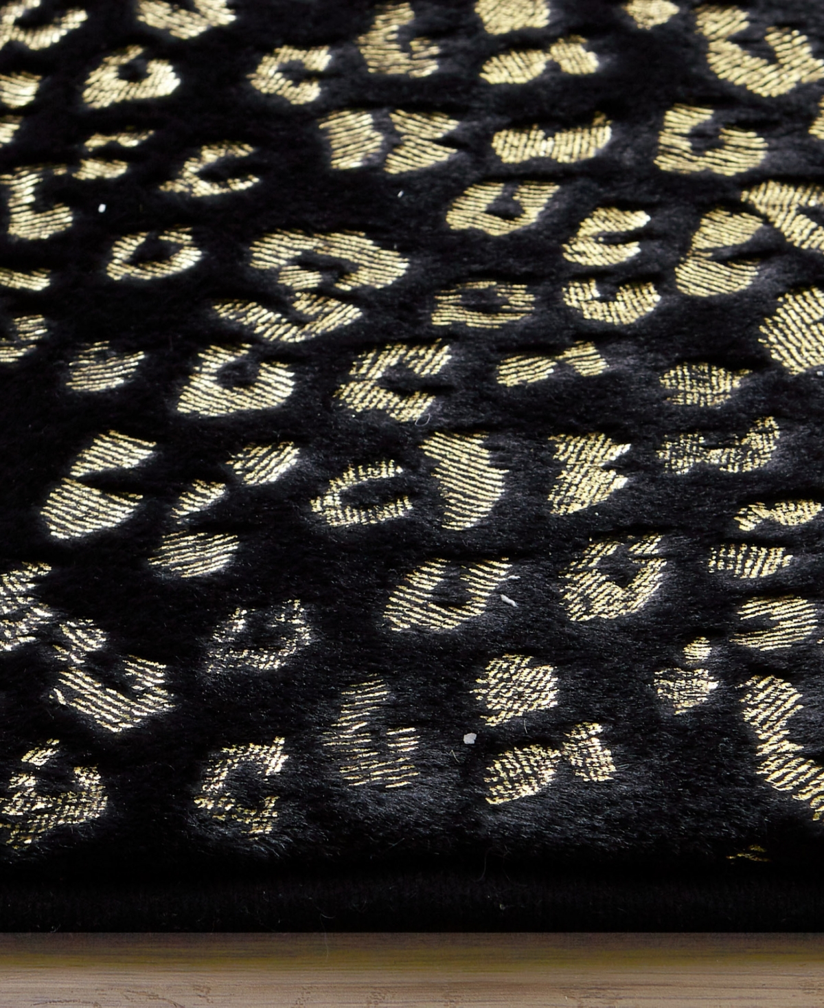 Juicy Couture Metallic Leopard Foil Print Runner Rug, 72" x 24"