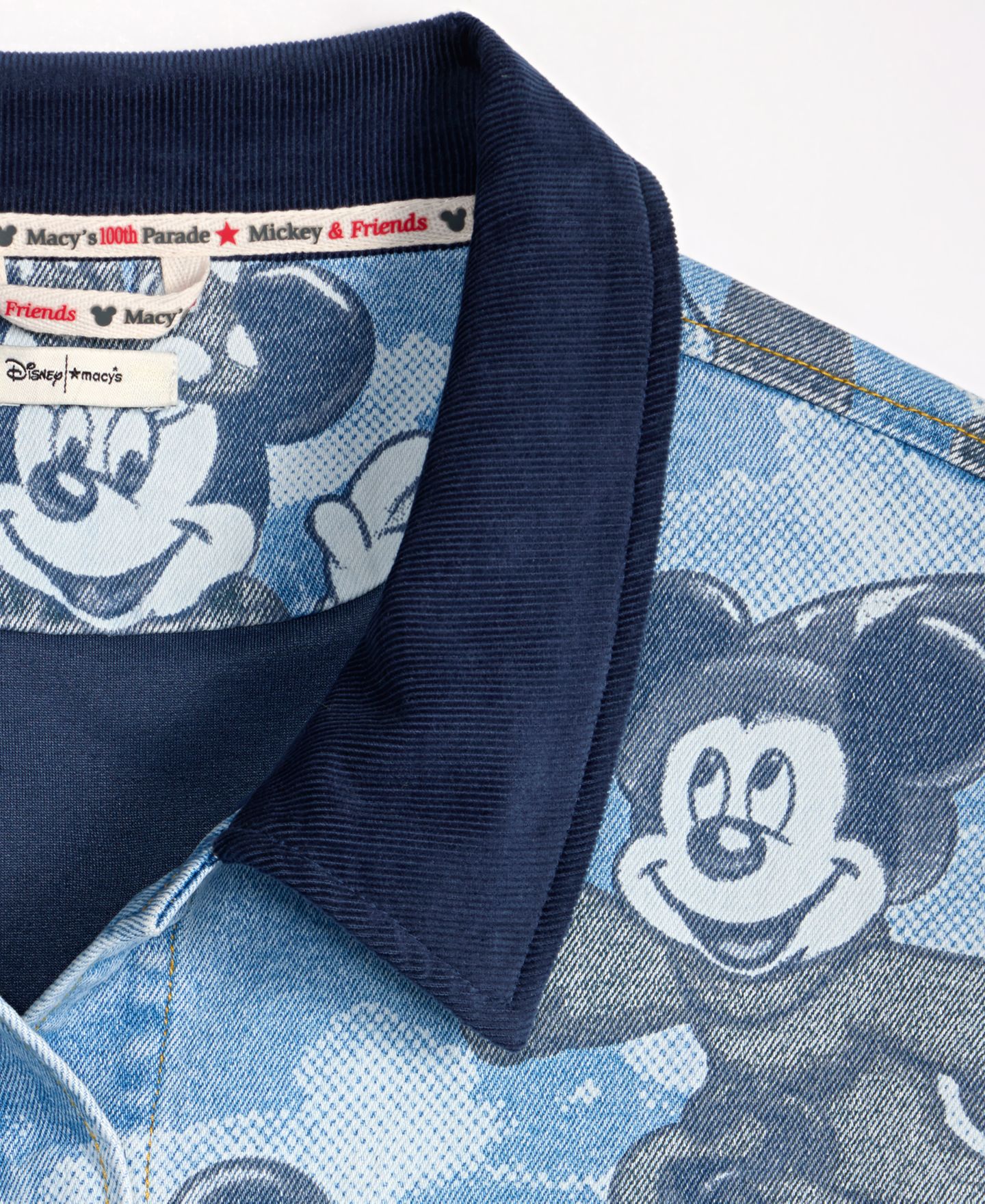 Женская куртка Disney | Macy's Plus Size Cropped Mickey & Friends Parade Balloon Printed Denim — фото 4