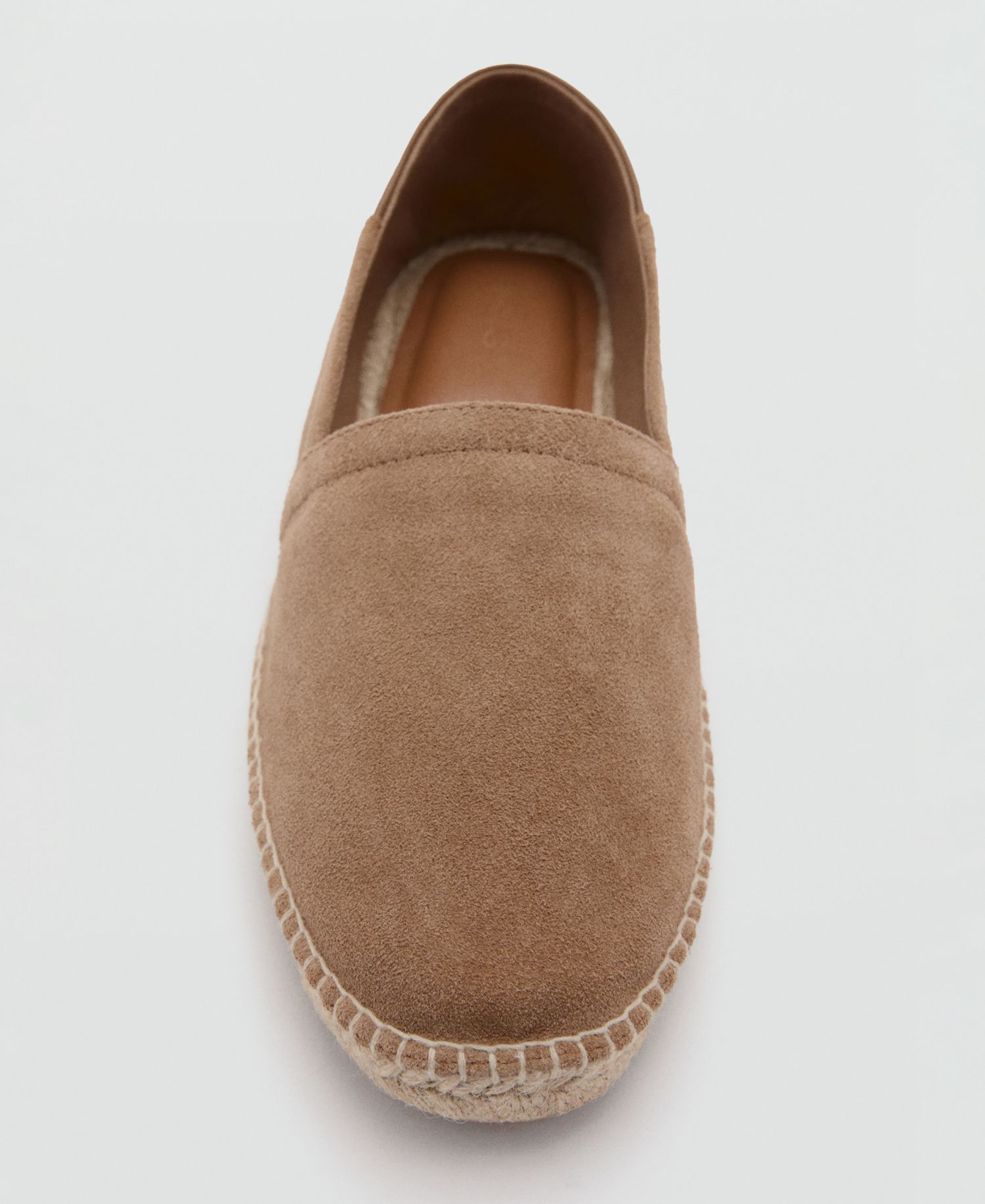 Men's Solid Leather Espadrilles Loafers