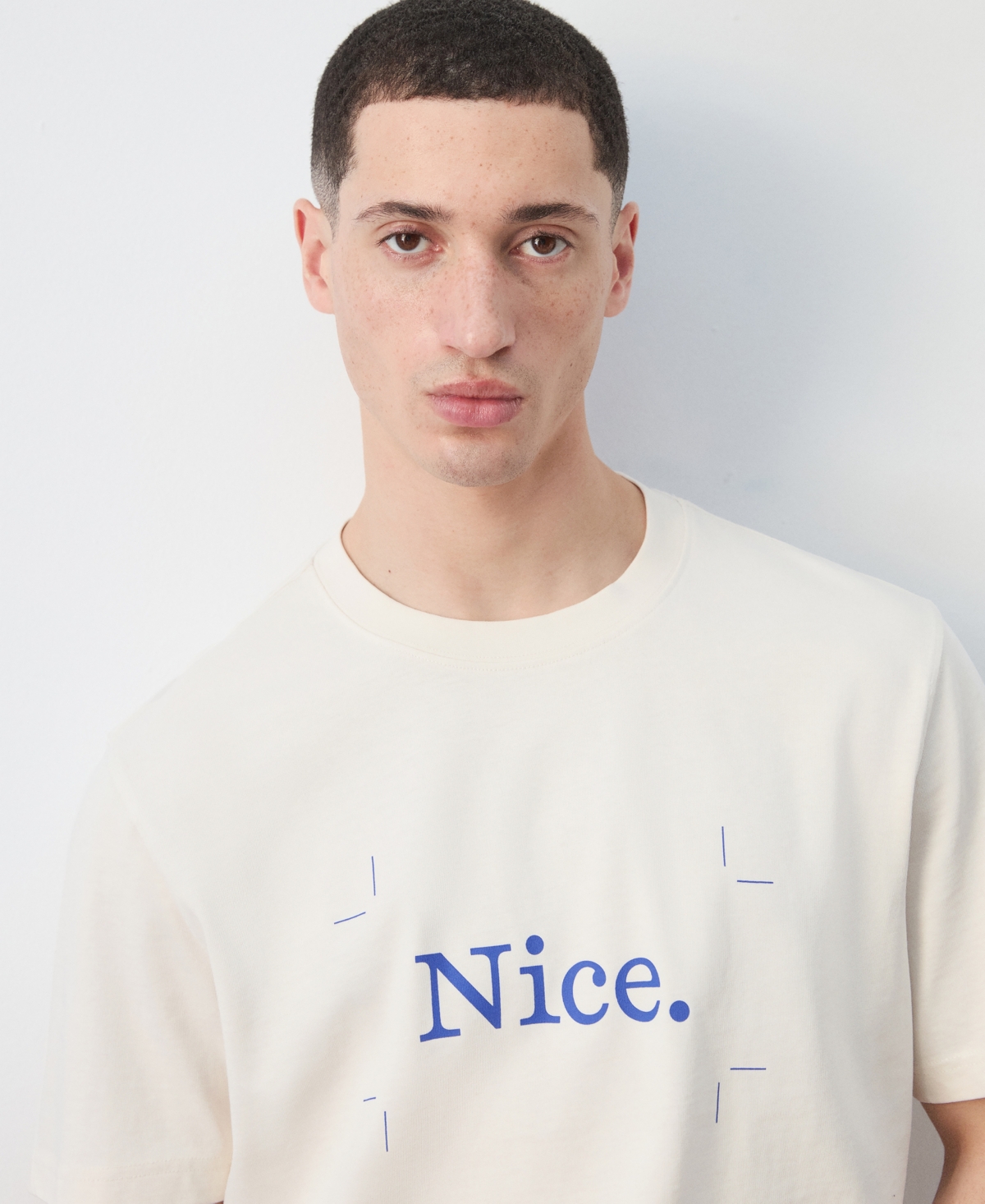 Mango Men's Cotton Printed T-Shirt