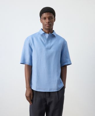Men's Linen Polo Shirt