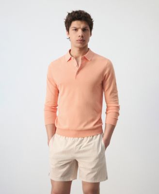 Men's Cotton Fine-Knit Polo Shirt