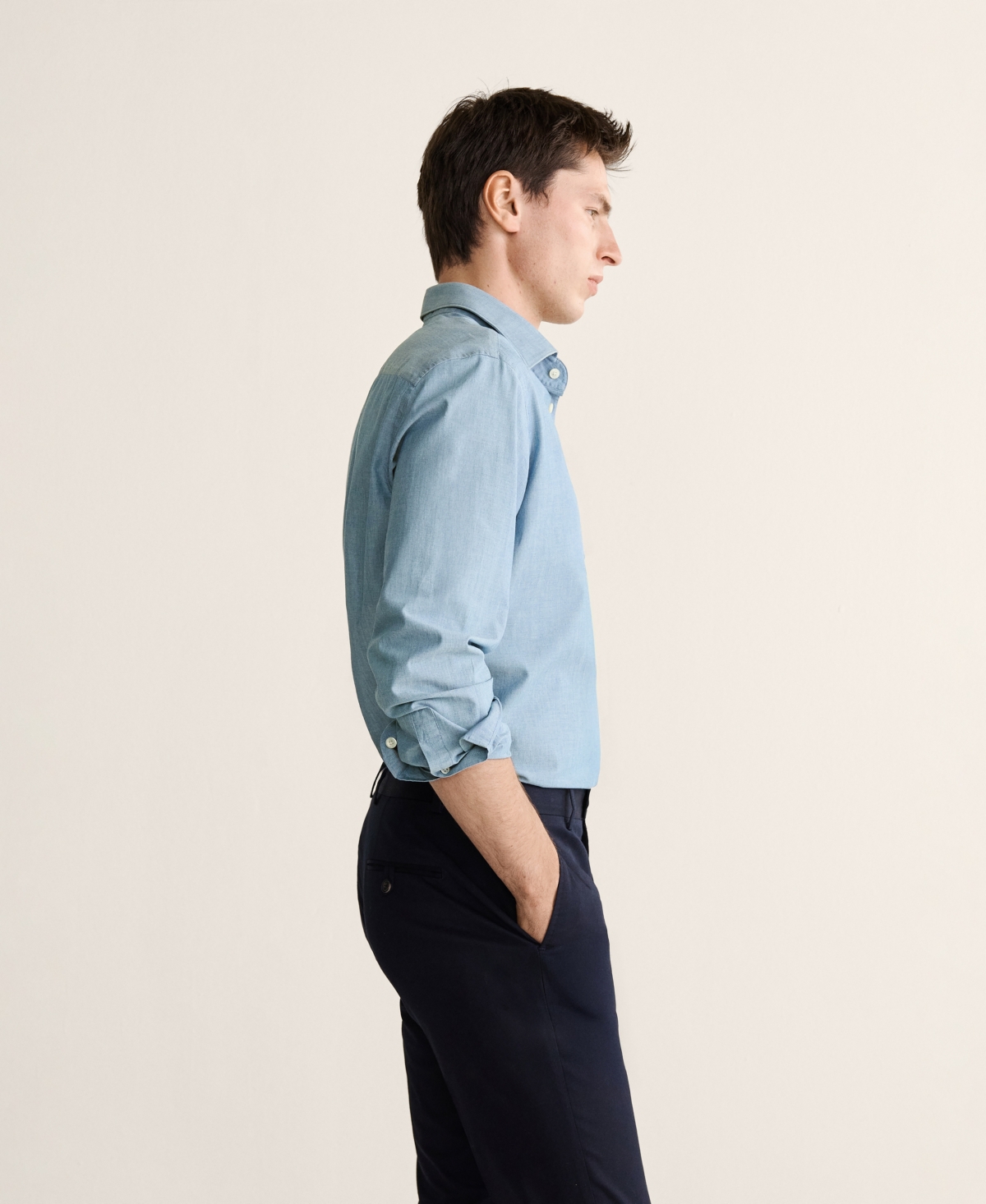 Mango Men's Cotton Slim Fit Shirt
