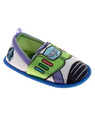 Toy Story Woody and Buzz Boys' 5-12 Slippers Plush, Warm, and Soft House Shoes Toddler and Little Kid