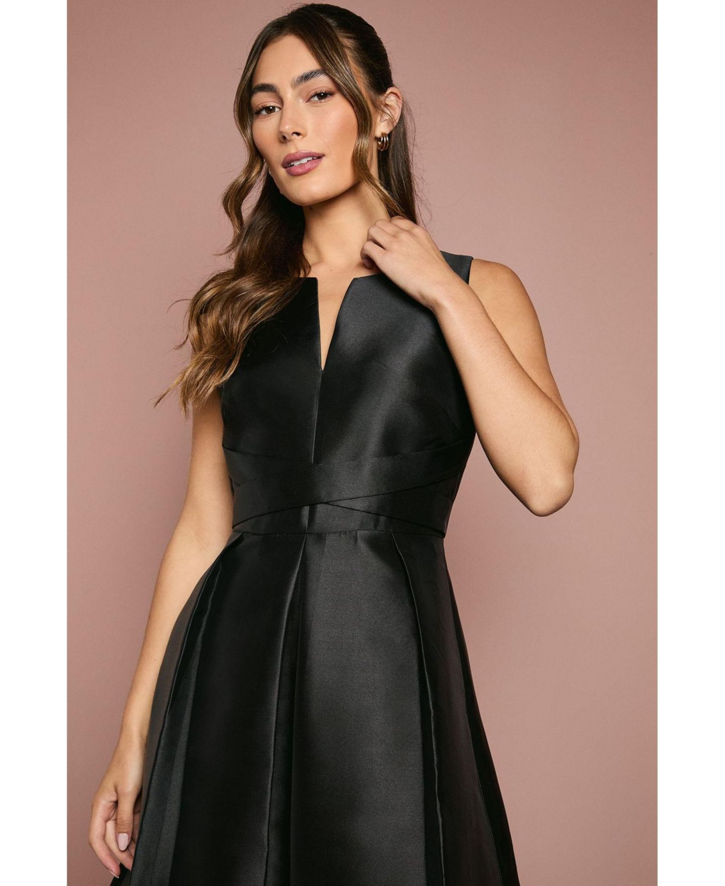 Женское платье Coast Fit And Flare Sleeveless Dress, цвет: Чёрный — фото 4