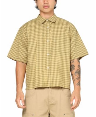 Men's Checkered Boxy Button Up Shirt