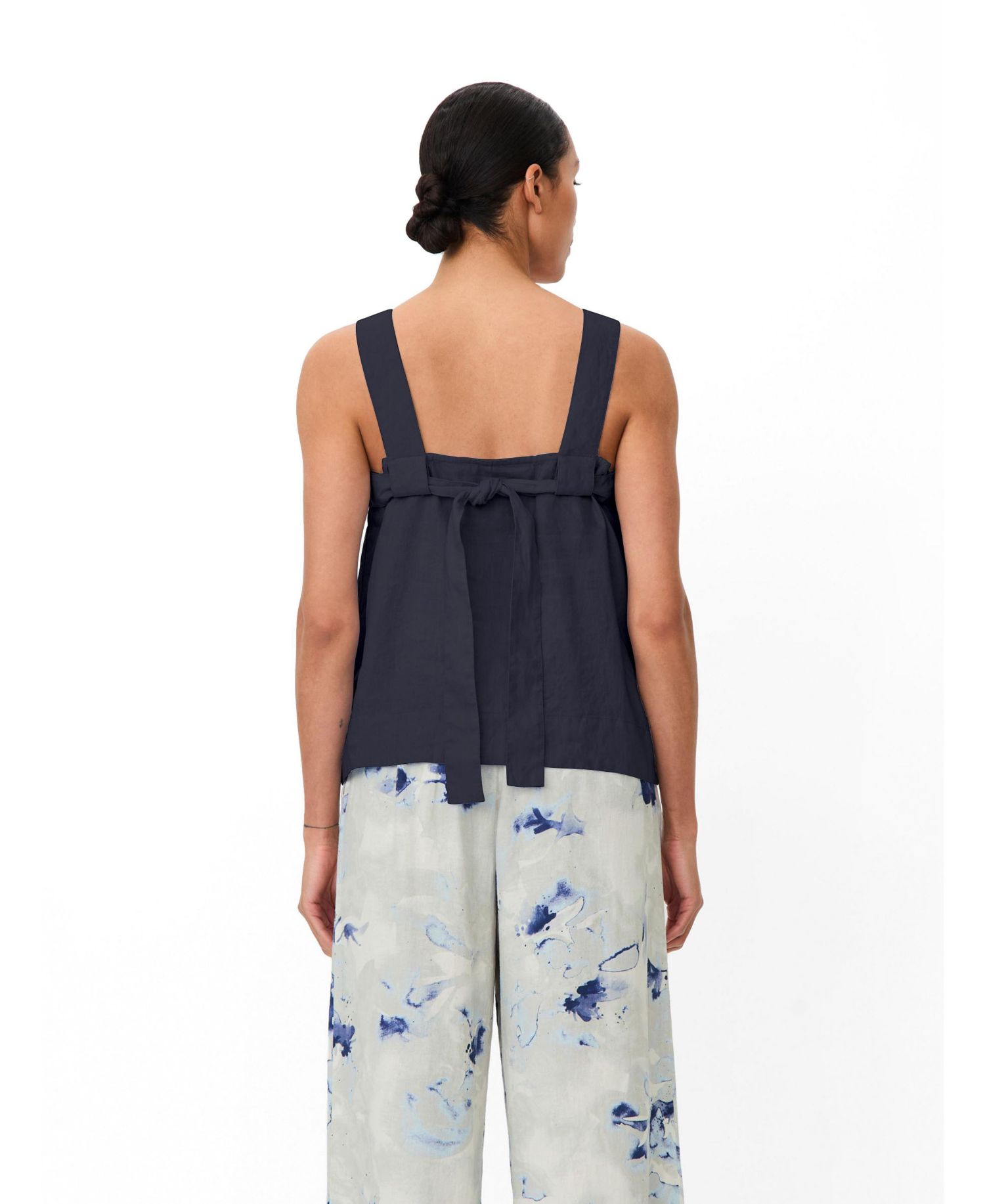 Women's Madisa Linen Square Neck Top