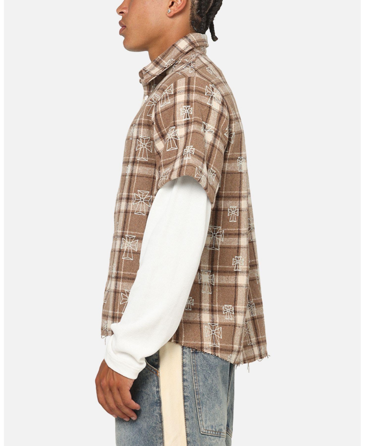 Saint Morta Men's Sanctuary Layered Button Up Shirt