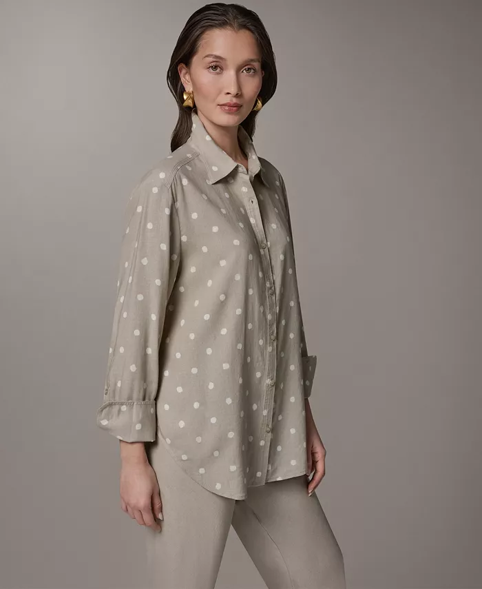 Women's Long-Sleeve Button-Front Shirt - thumbnail 3