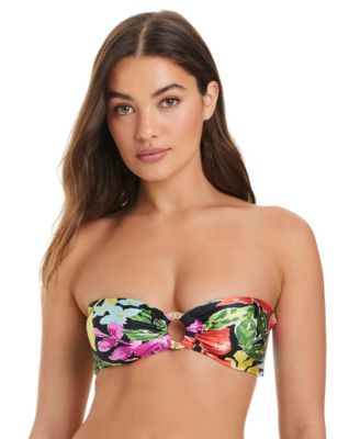 Women's Casablanca O-Ring Bandeau Bikini Top