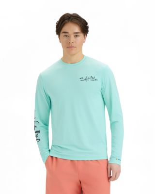 Men's Liquid Depth Badge Long Sleeve SLX Performance Tee