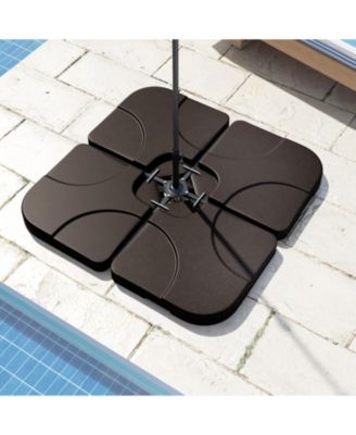 20 in Water Filled Patio Umbrella Base Plate for Offset Umbrellas