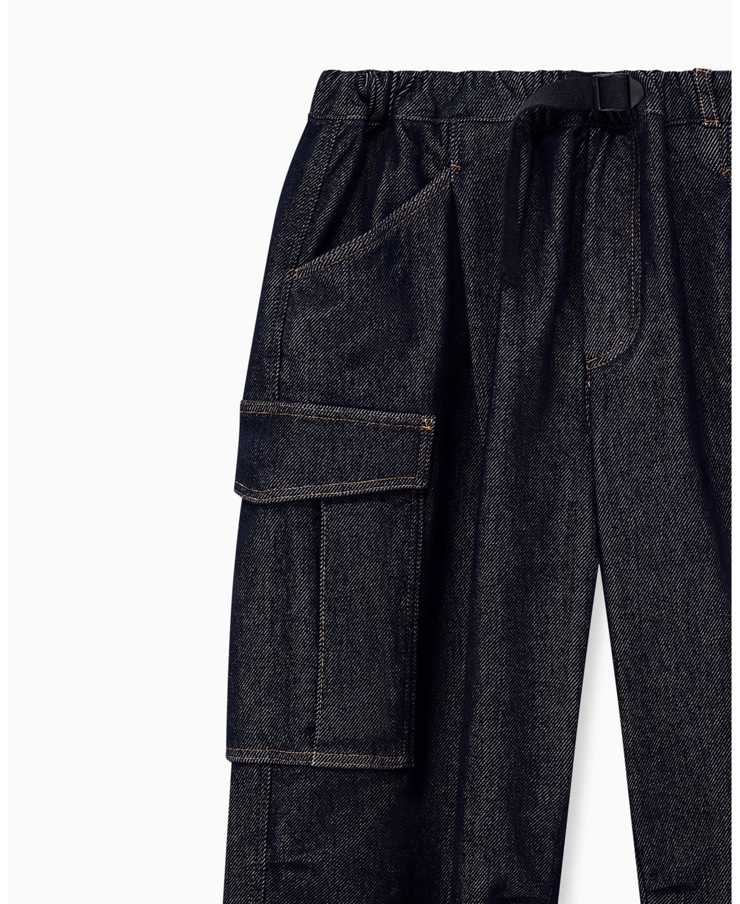 Men's Stretch Cotton Cargo Denim