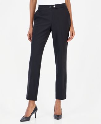 Women's Mid-Rise Straight-Leg Pants