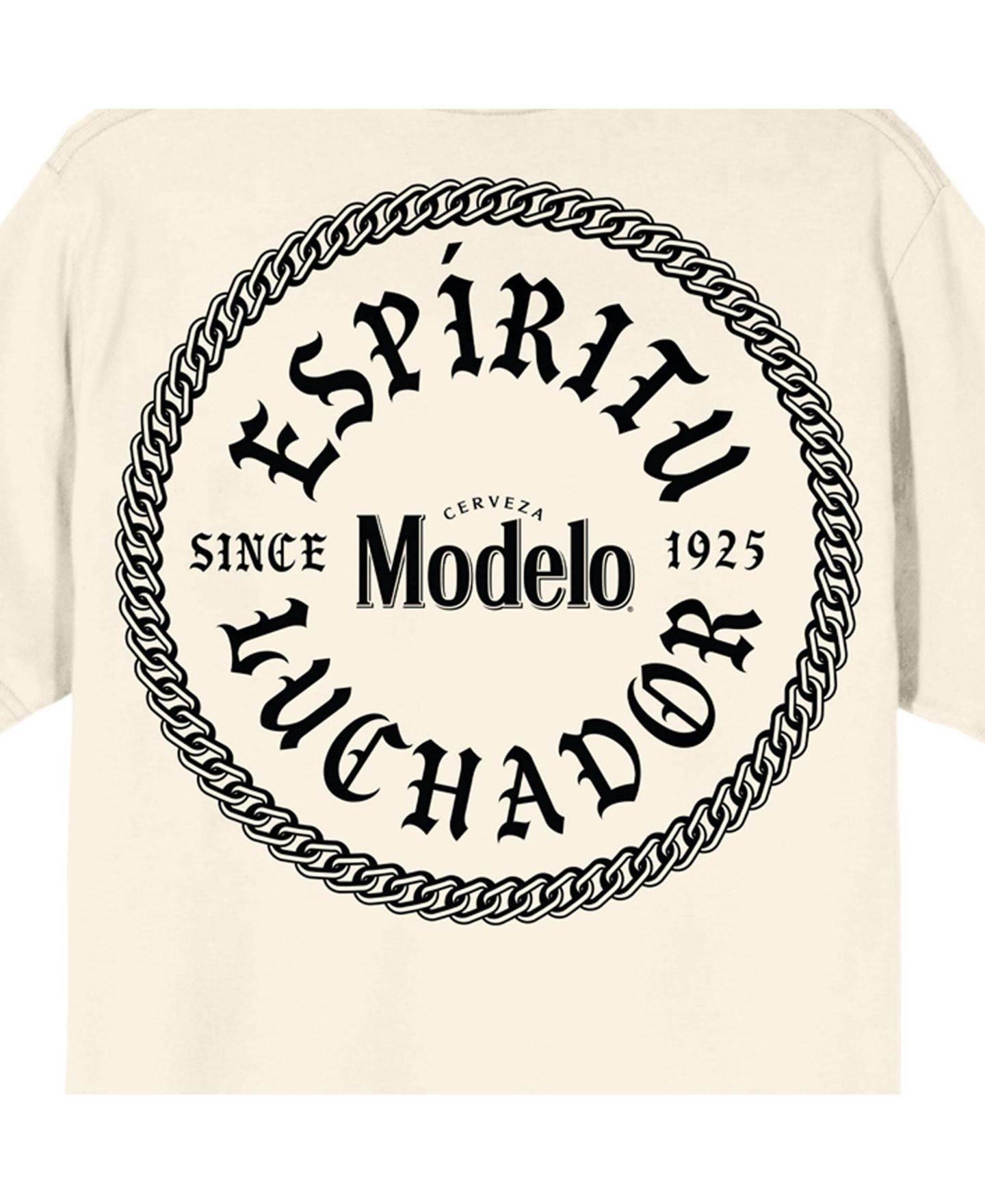 Мужская футболка Modelo Pablo Dier Signature Crew Neck Short Sleeve Natural T-shirt -XL, цвет: Молочно-белый — фото 8