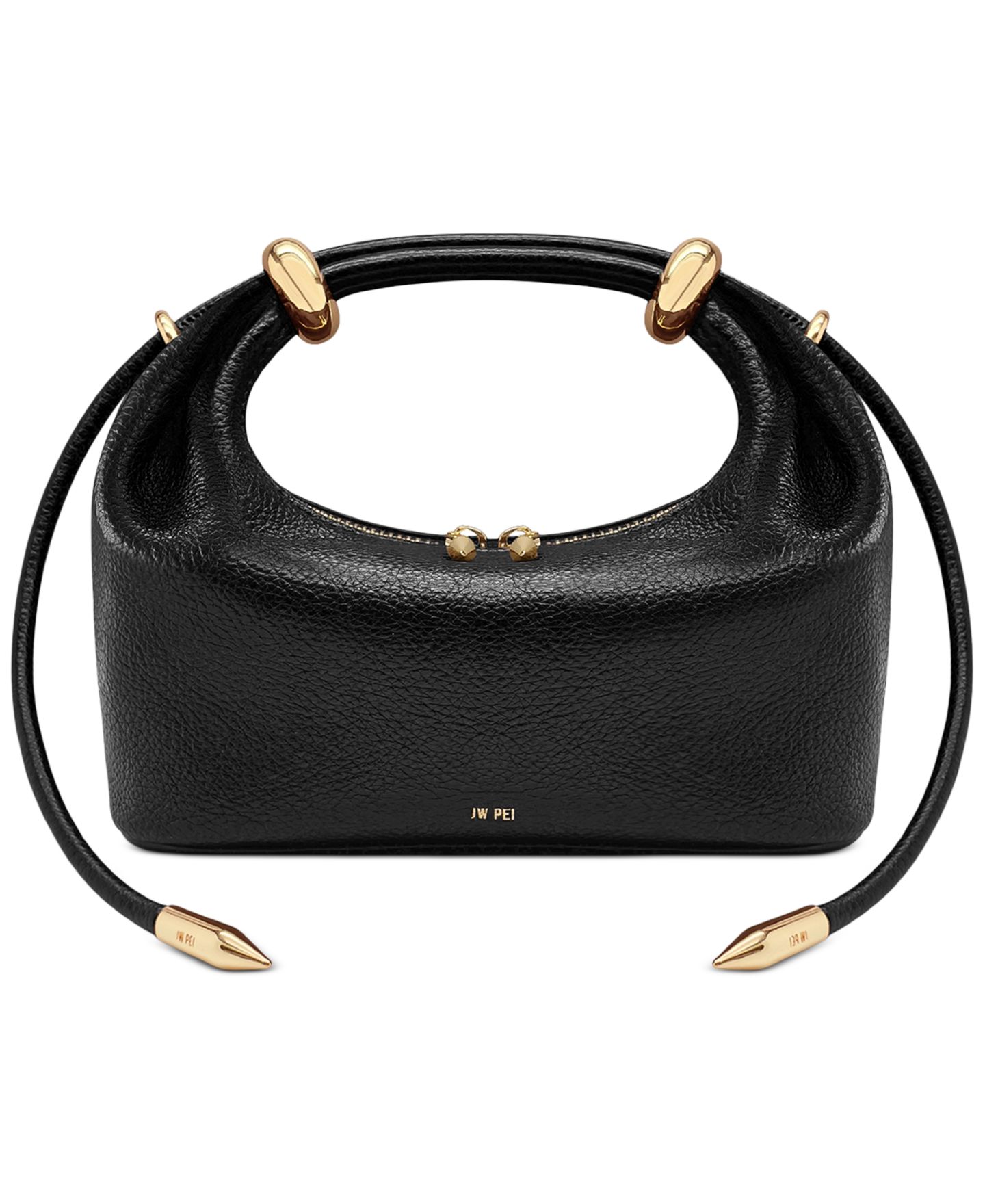 Женская сумка JW PEI Ellie Metal Ring Handbag, цвет: Чёрный — фото 1