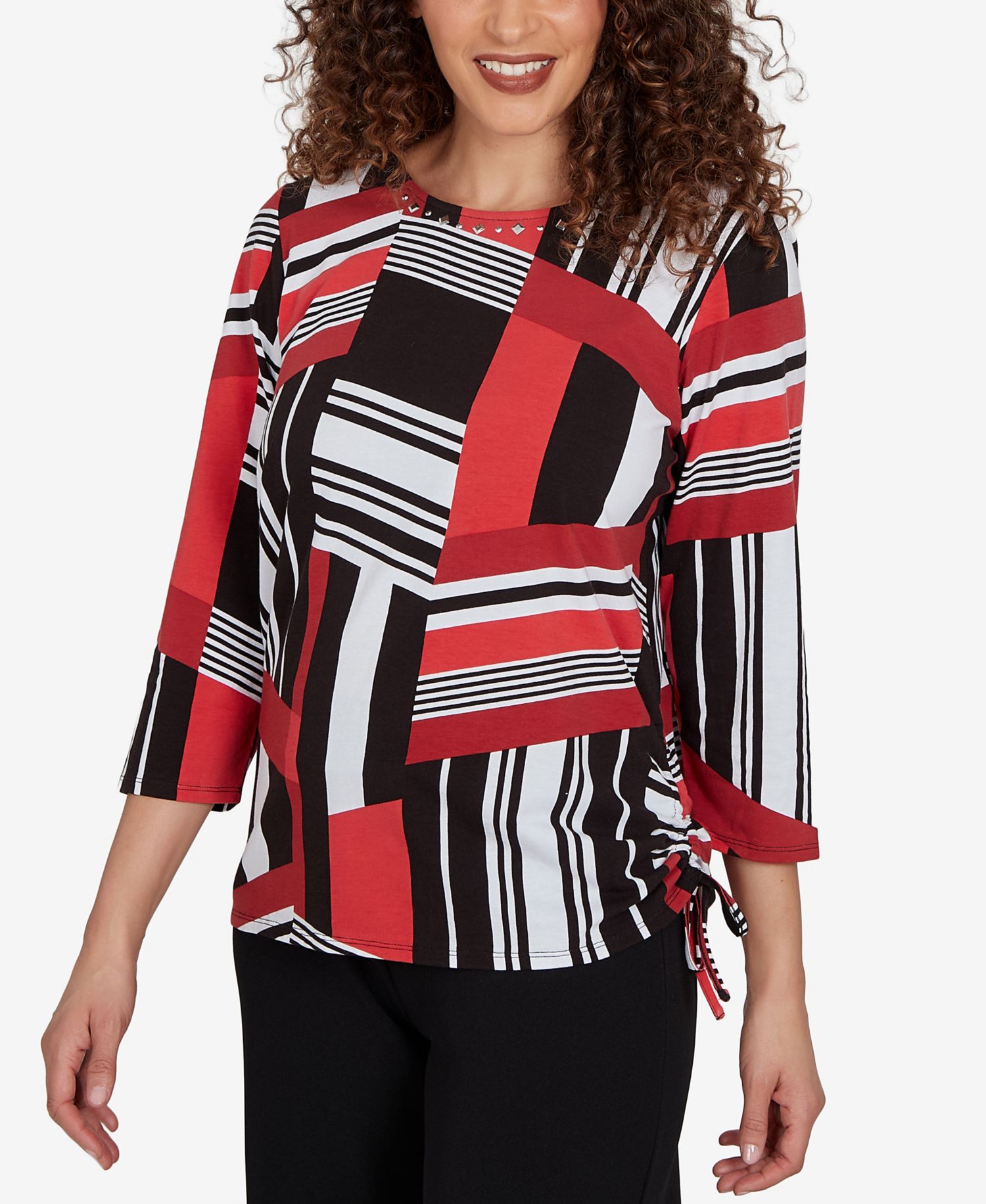 Petite Slashed Glass Knit Top