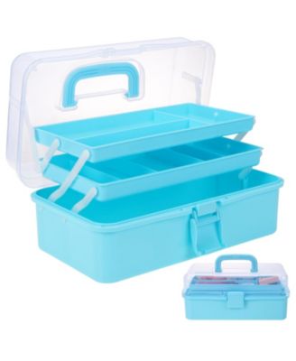 Craft Organizer Tackle Box 3-Layer Folding Toolbox