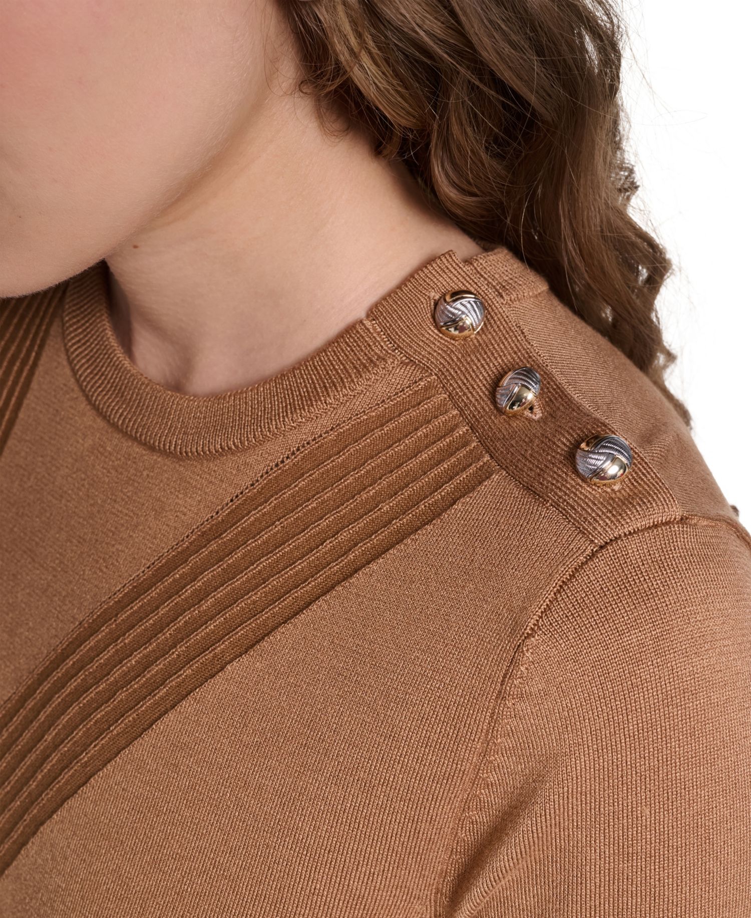 Petite Crewneck Short-Sleeve Sweater