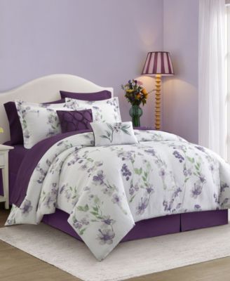 Kinton Floral 10-Piece Comforter Set, California King