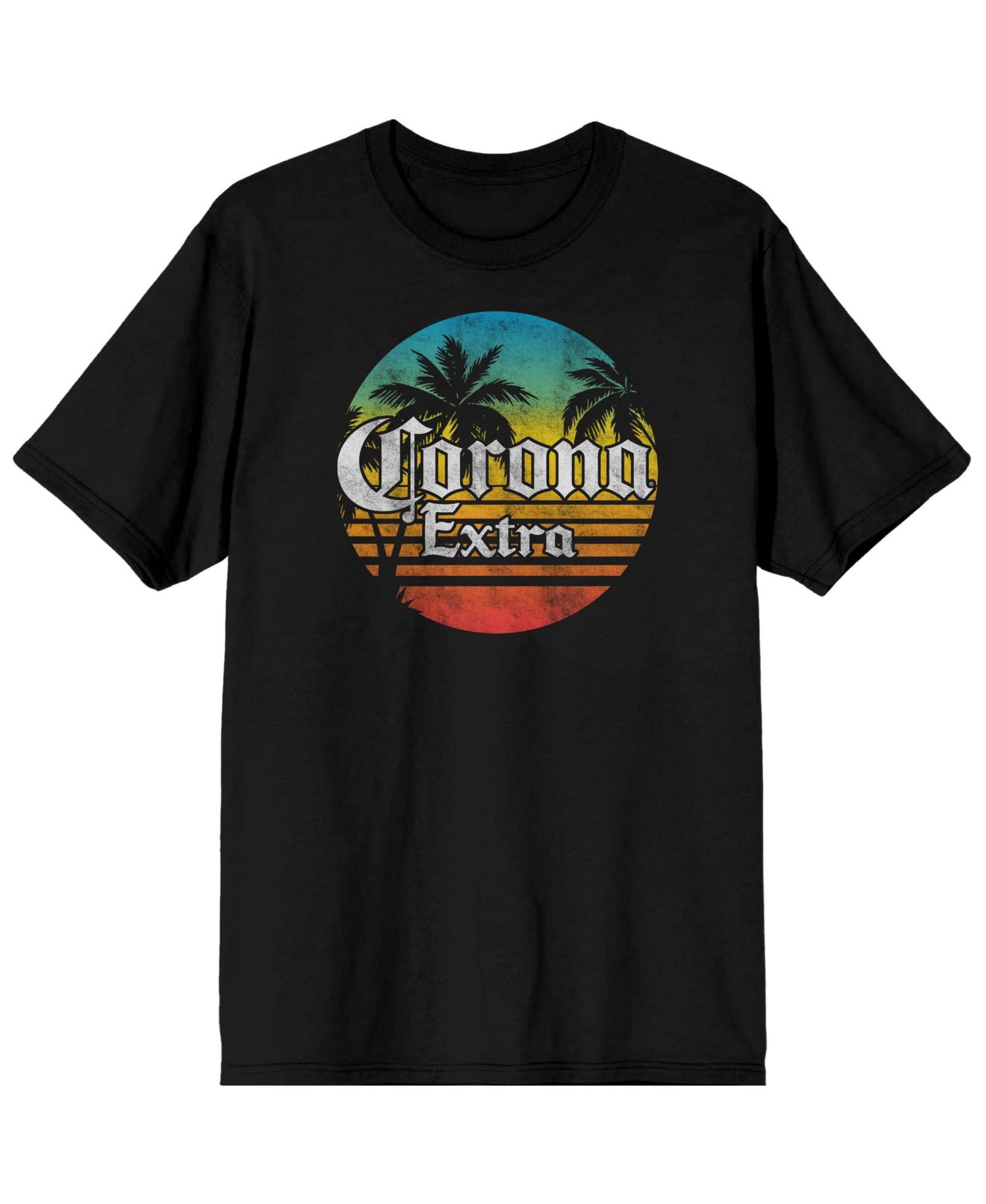 Men's Logo Gradient Black T-Shirt-Small