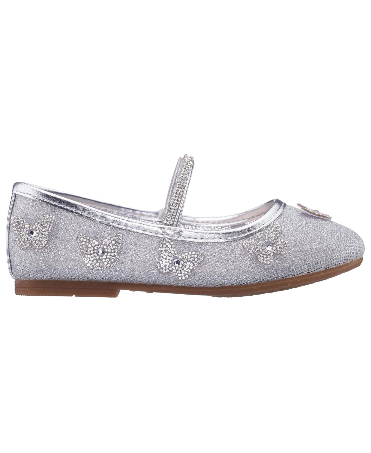 Балетки Nina Mesh Ballet Flats для девочек, цвет: Серебряный — фото 2