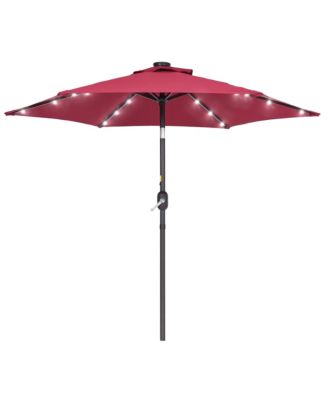 Enhance Your Outdoor Oasis With 7.5Feet LED Round Patio Umbrella - Stylish, Durable, And Sun-Protective